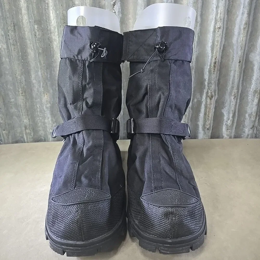Neos Voyager Glacier Trek Cleats Overshoes Black Waterproof Sz XXL (US13.5-15)
